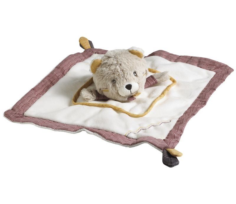  timouki the bear comforter white red yellow 25 cm 